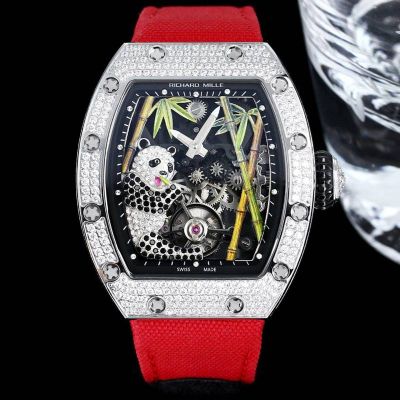 Richard Mille Horse Watch RM26-01 Silver stainless steel case with White diamond watch